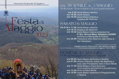 Madonna del Sacro Monte di Viggiano: festeggiamenti di maggio 2023