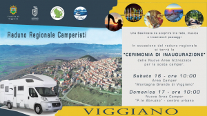 Raduno camperisti ed inaugurazione delle due nuove aree attrezzate per camper a Viggiano