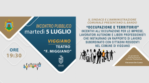 Presentazione del Bando &quot;Occupazione e Territorio&quot;